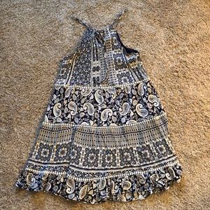 Cute navy blue and white dress